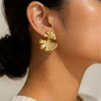 Boucles d’oreilles feuille