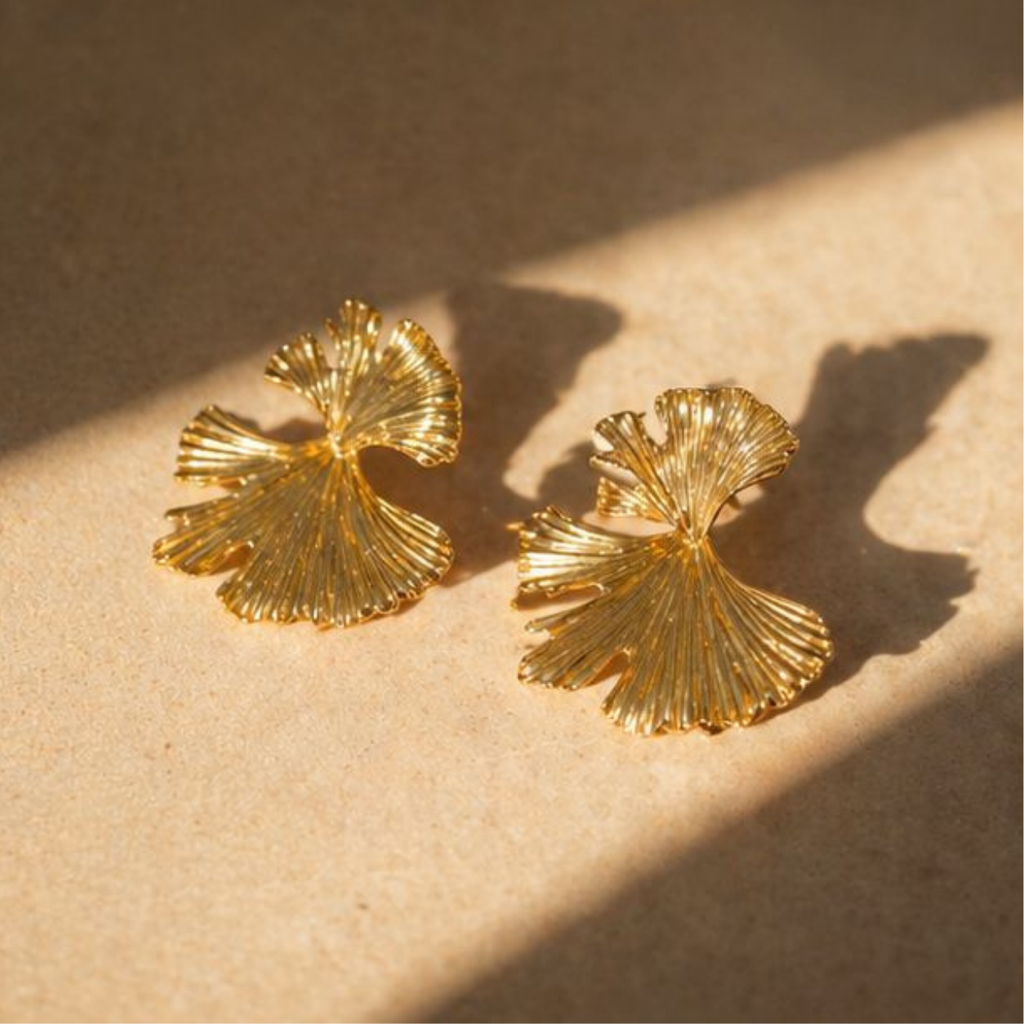 Boucles d’oreilles feuille