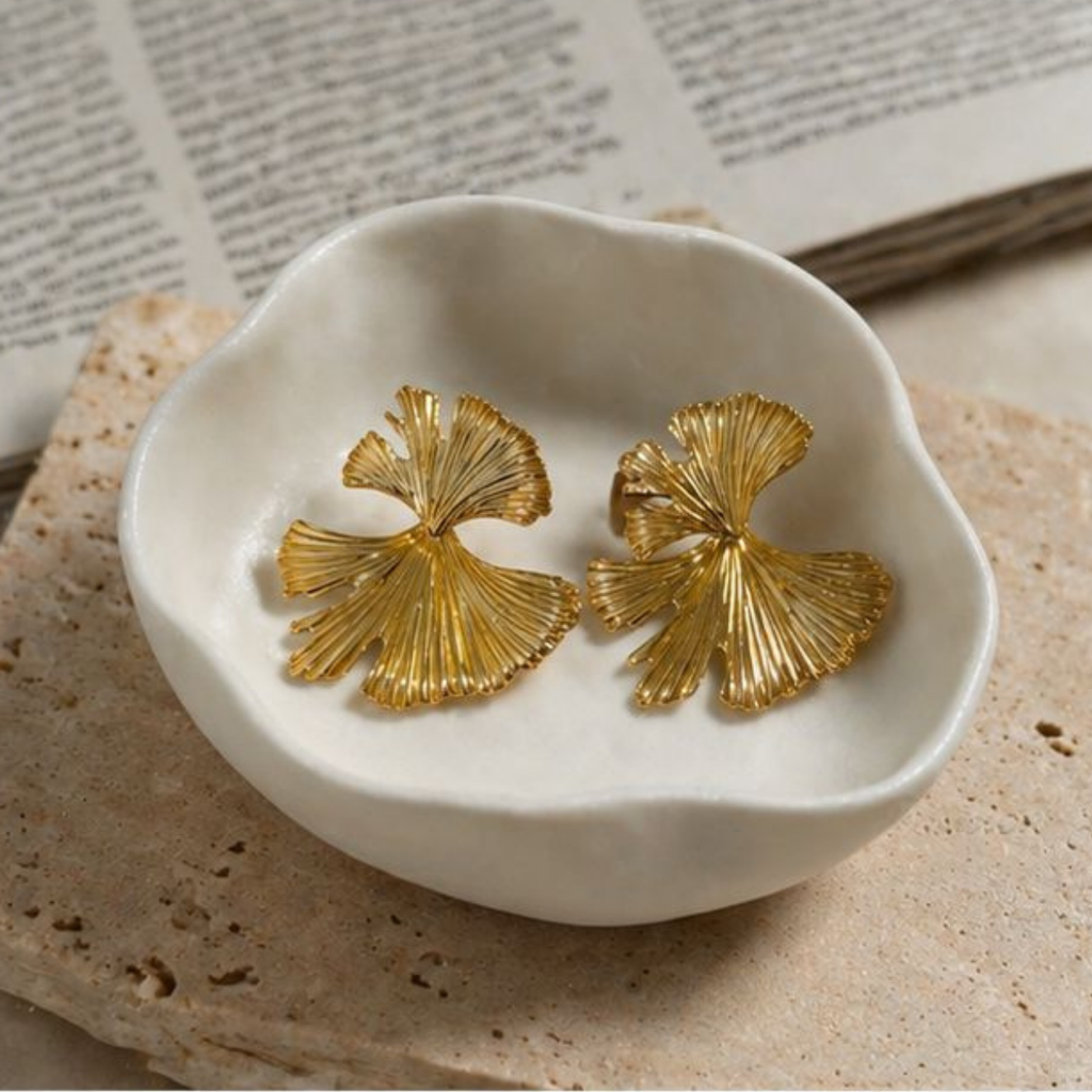 Boucles d’oreilles feuille
